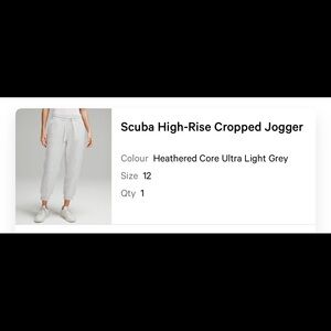 Scuba High-Rise Cropped Joggers